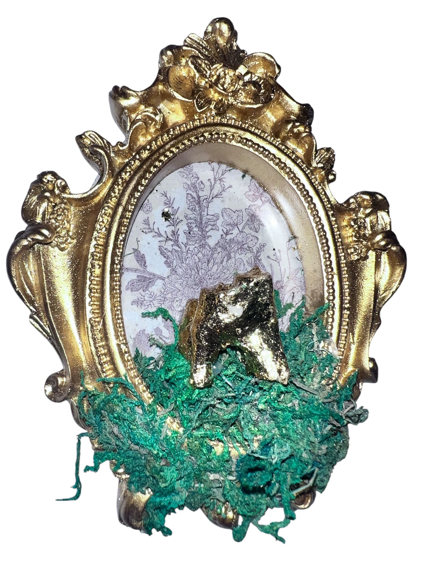 Golden Tooth Frame - pink