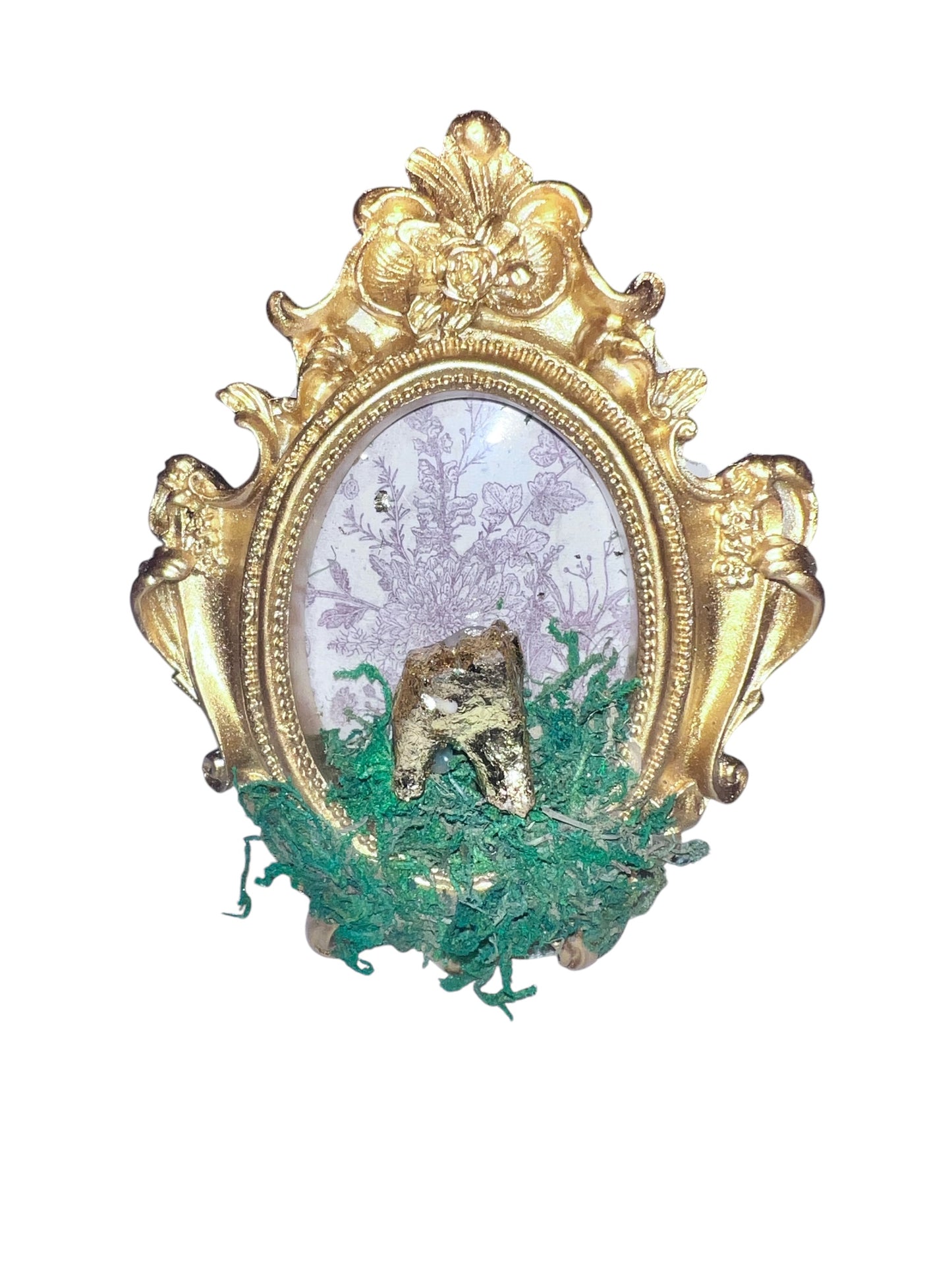 Golden Tooth Frame - pink