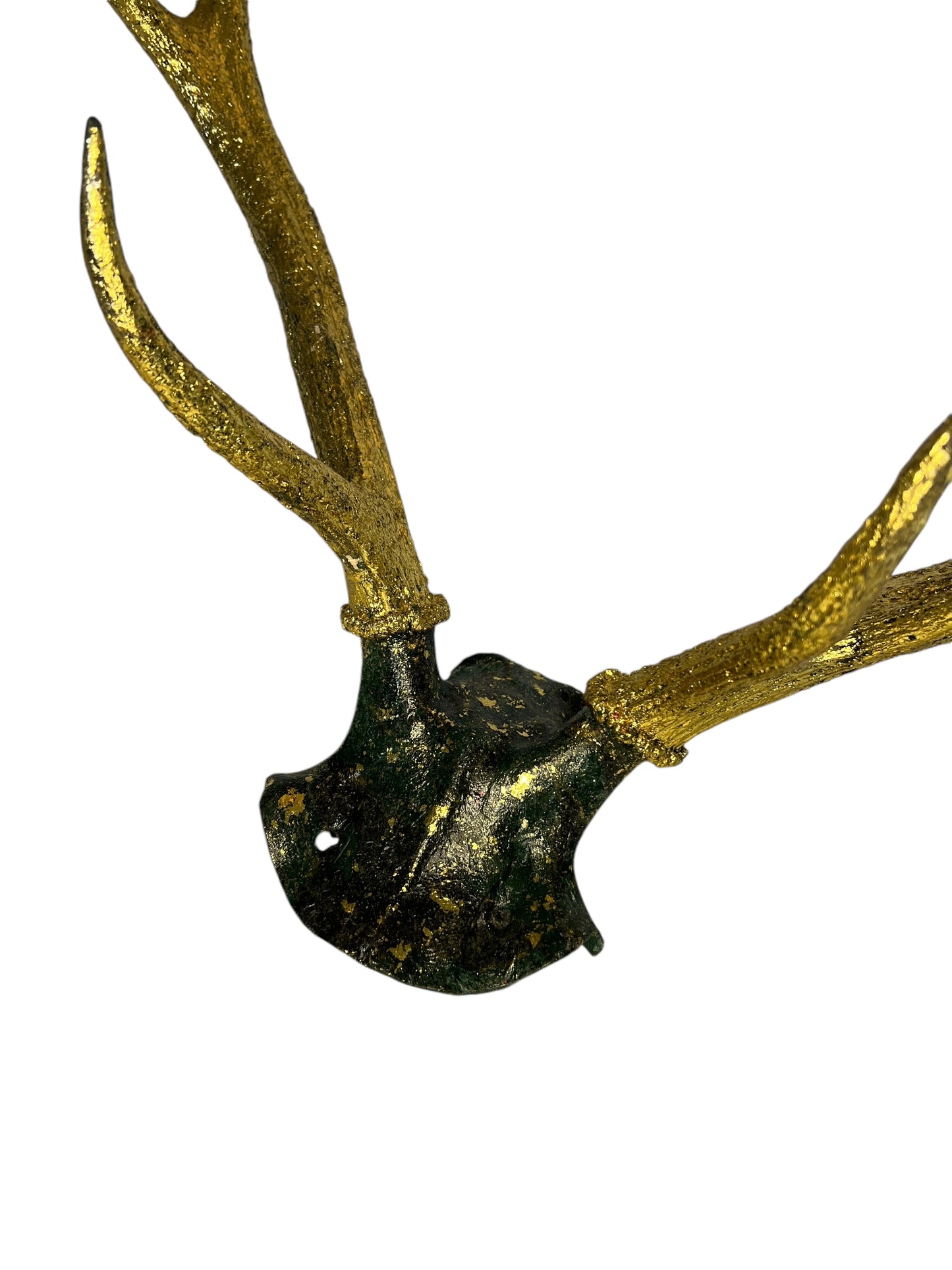 Scottish Green & Gold Deer Skull Cap