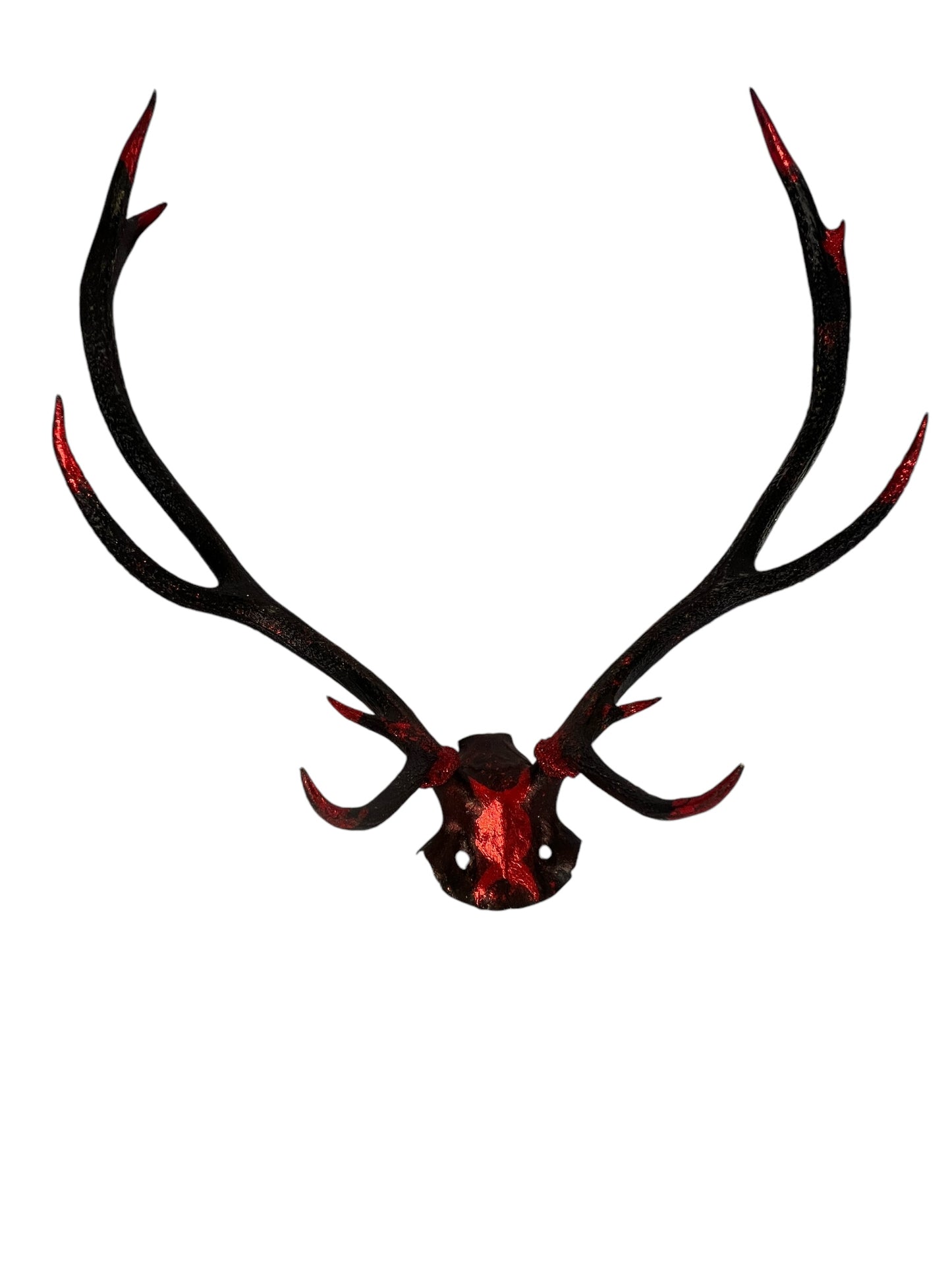 Scottish Red and Black Skull Cap