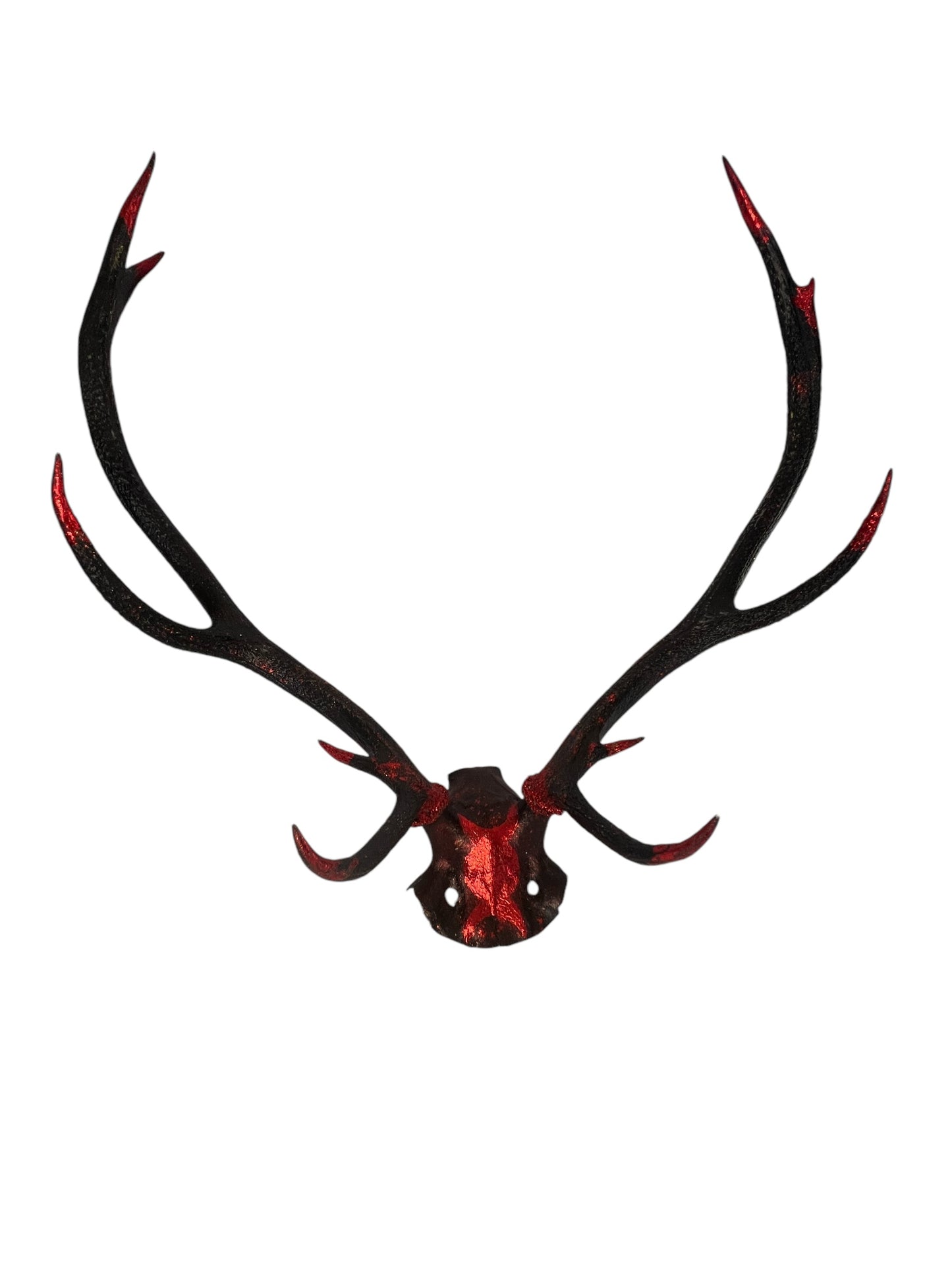 Scottish Red and Black Skull Cap