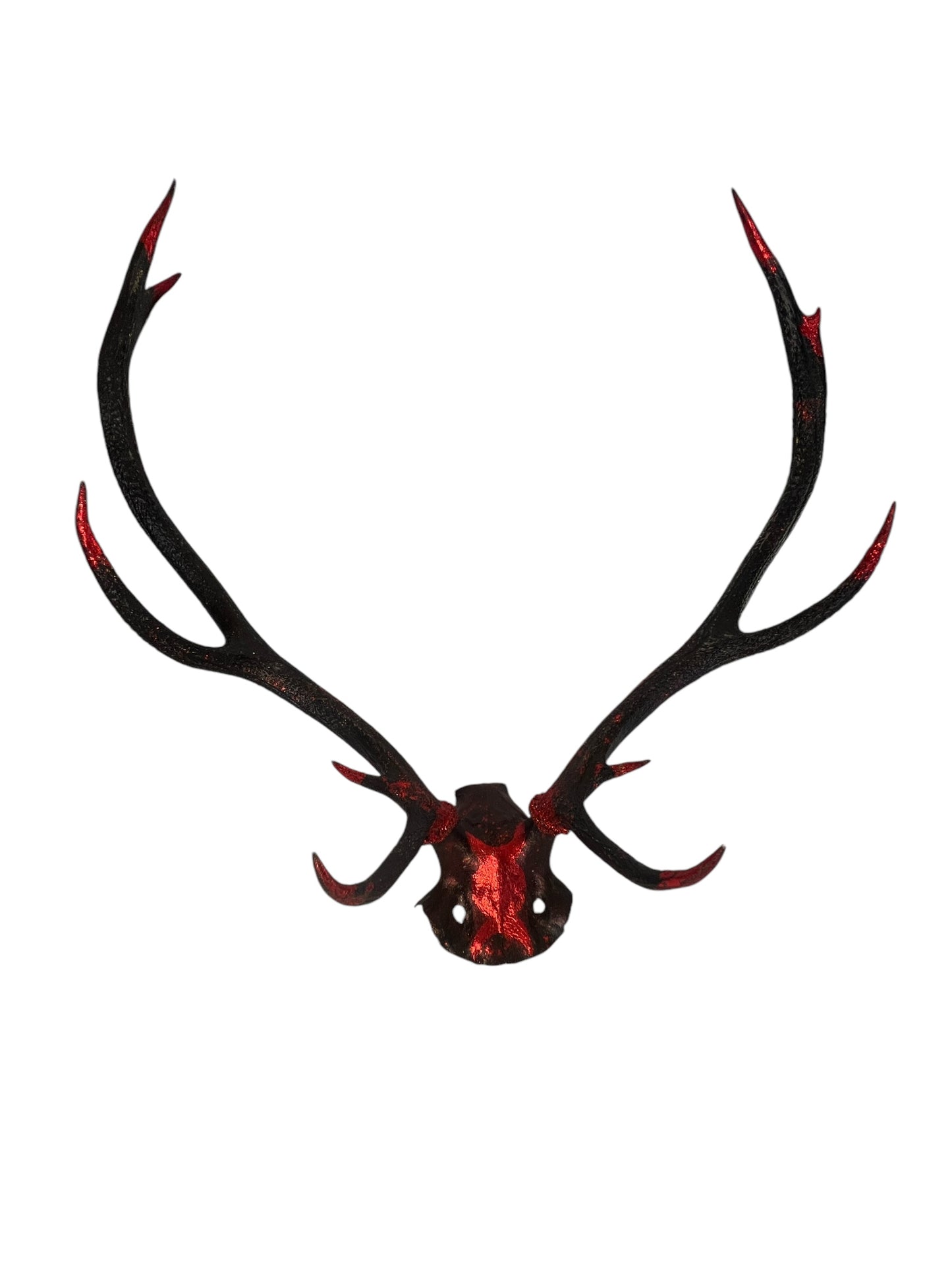 Scottish Red and Black Skull Cap