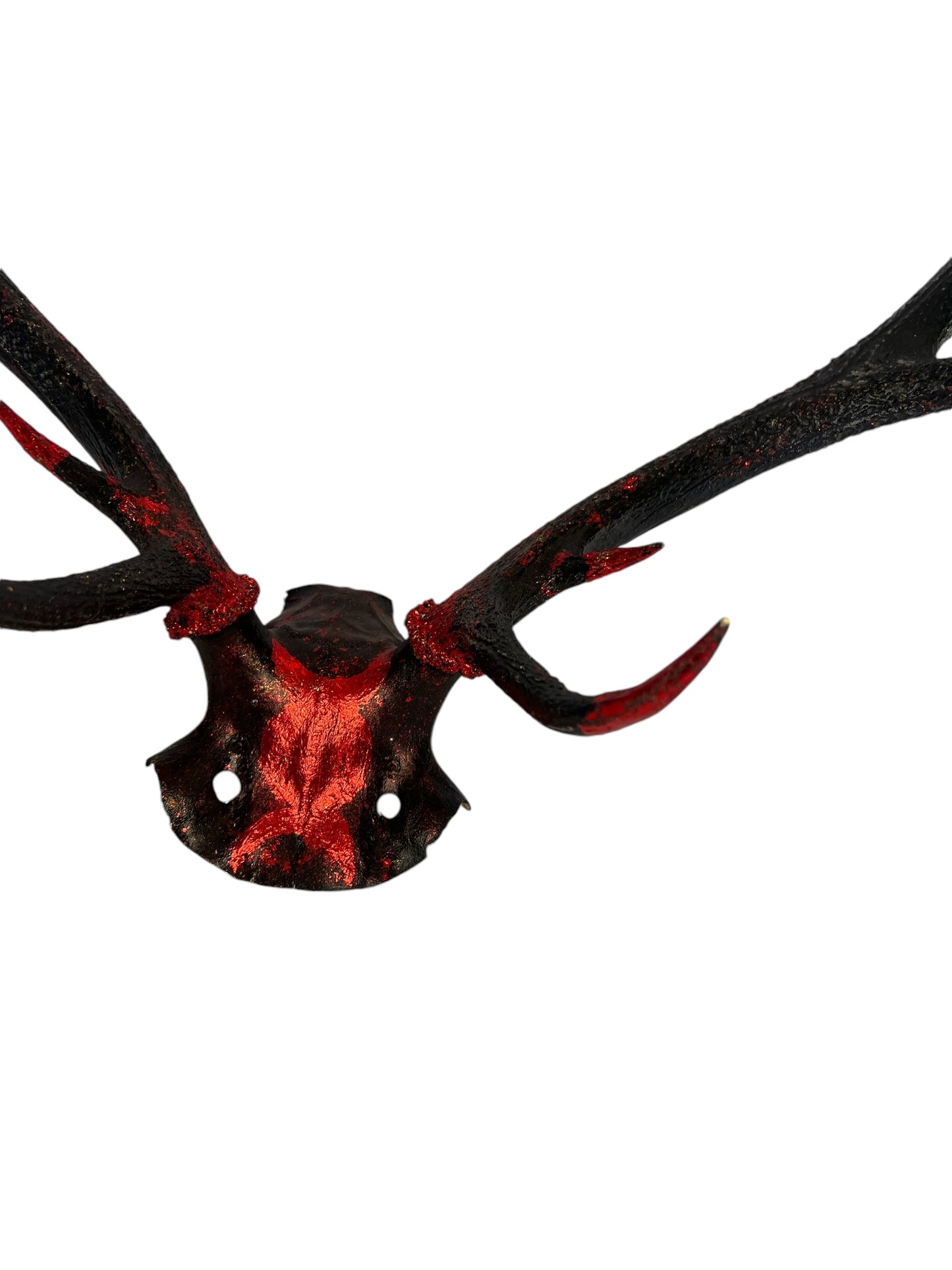 Scottish Red and Black Skull Cap