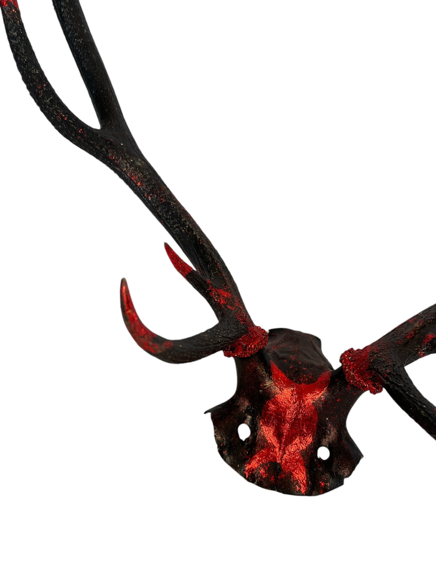 Scottish Red and Black Skull Cap