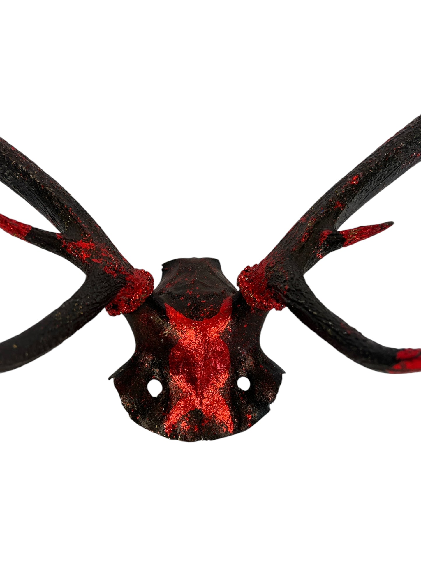 Scottish Red and Black Skull Cap