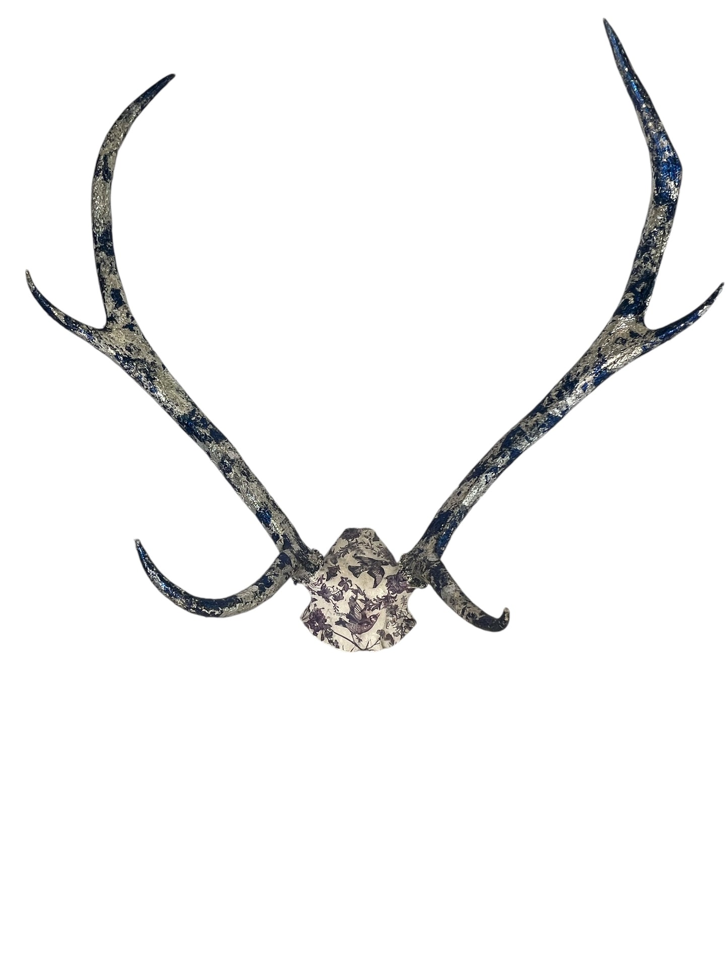 Scottish Blue and Silver Deer Skull Cap