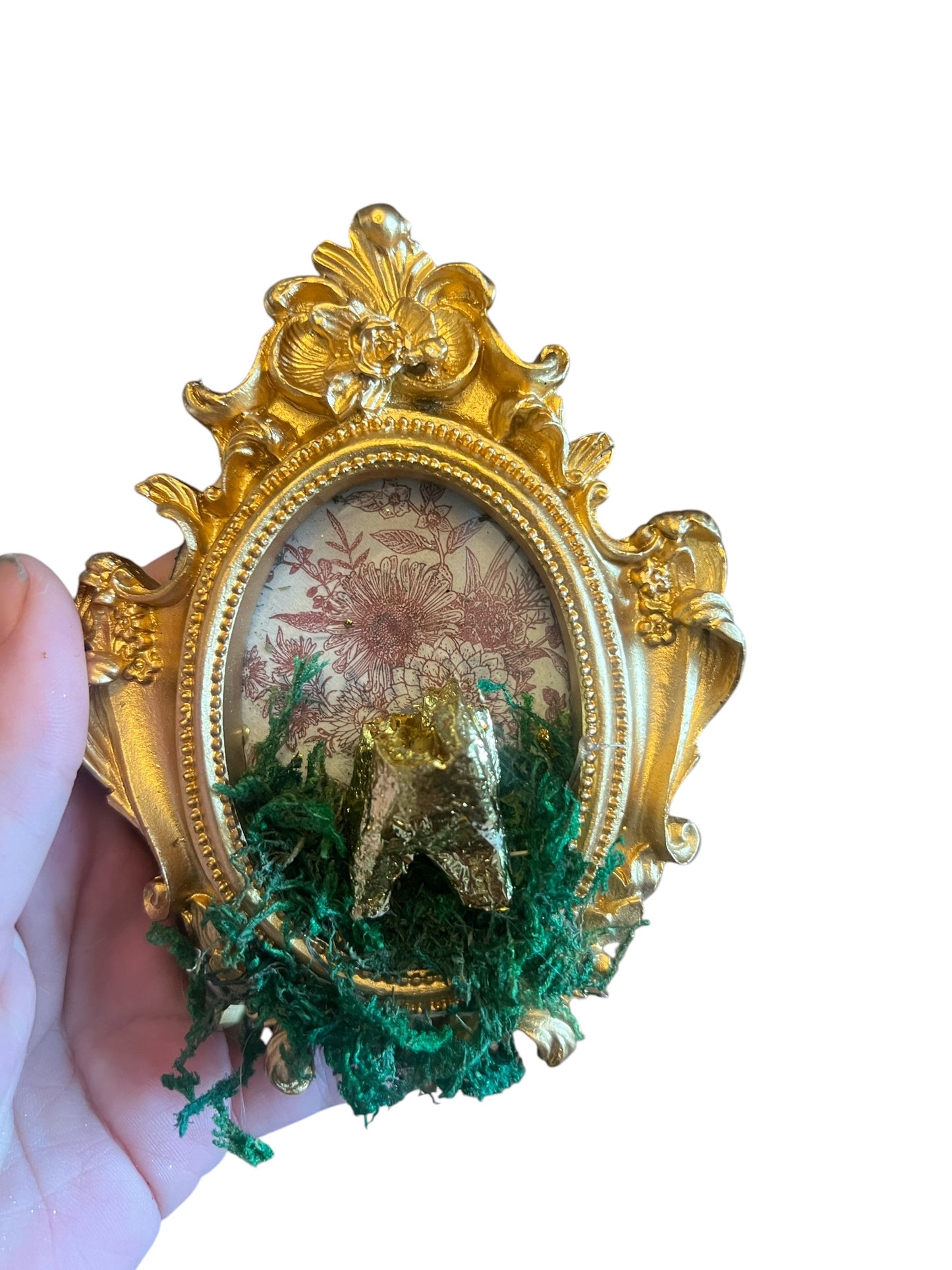Golden Tooth Frame - pink
