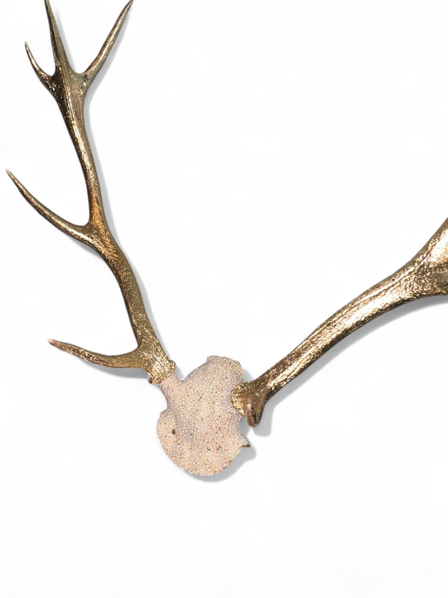 Scottish Gold & Pearl Deer Skull Cap