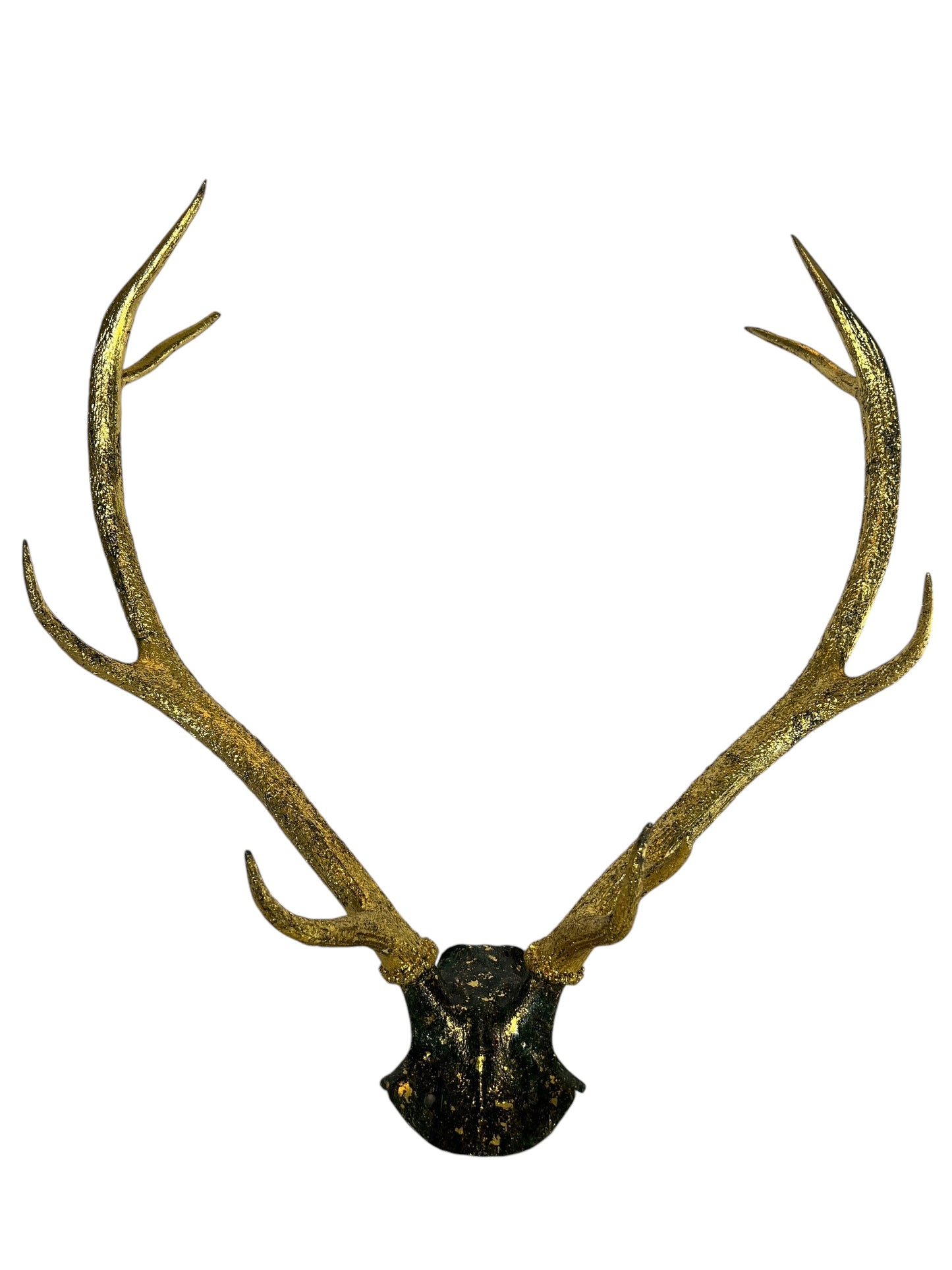 Scottish Green & Gold Deer Skull Cap