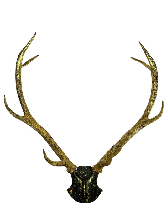 Scottish Green & Gold Deer Skull Cap
