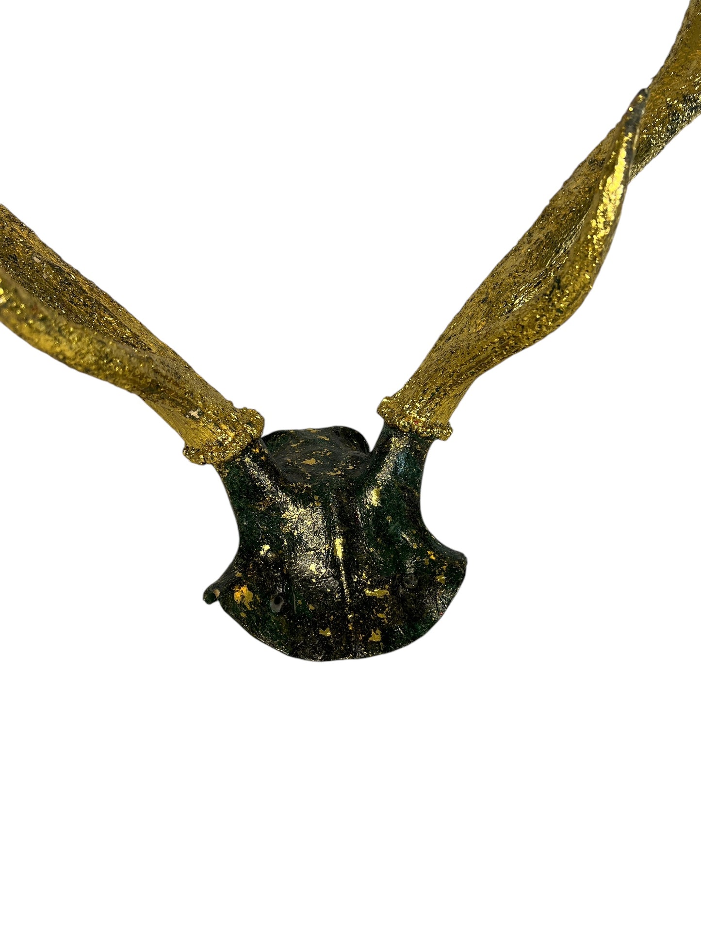 Scottish Green & Gold Deer Skull Cap