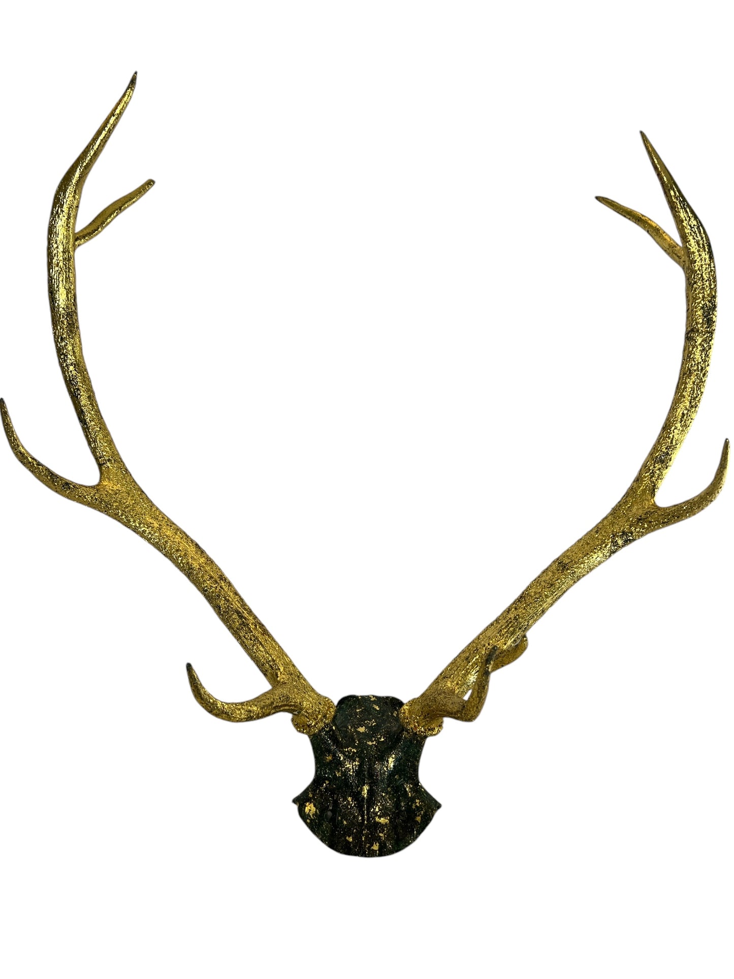 Scottish Green & Gold Deer Skull Cap