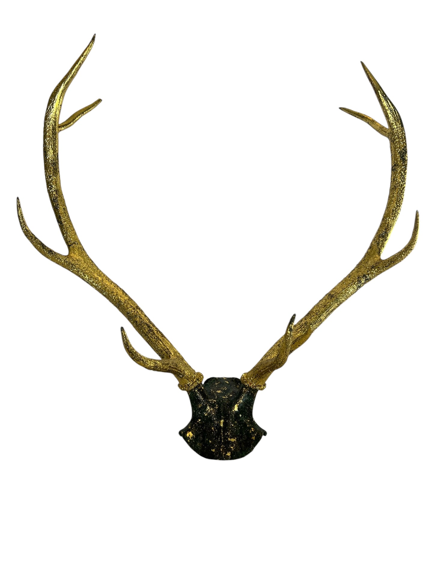 Scottish Green & Gold Deer Skull Cap