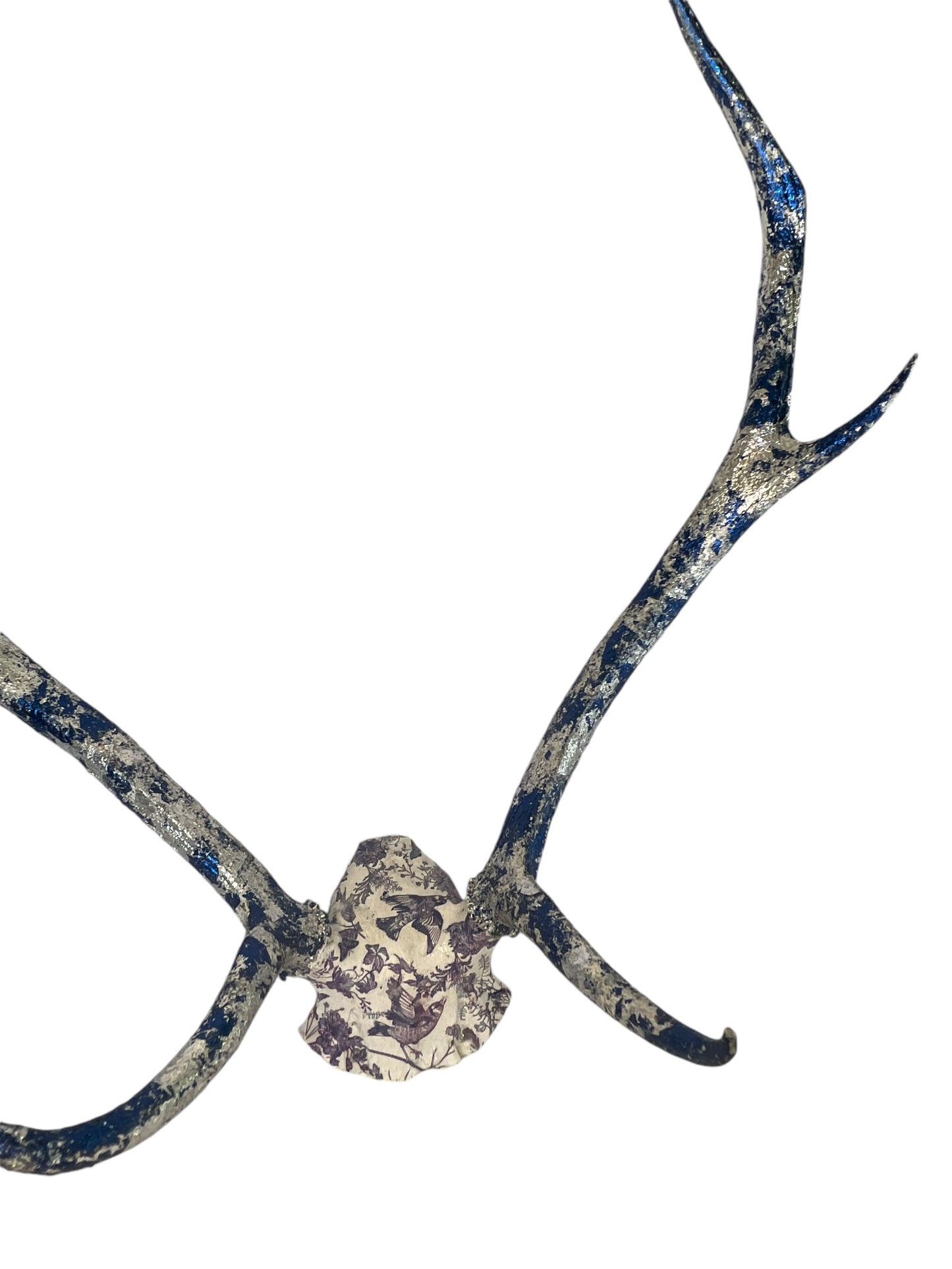 Scottish Blue and Silver Deer Skull Cap