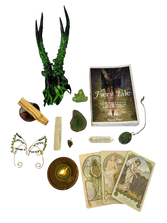 Scottish Green Flame Roe Deer Skull